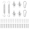 Jeu D'accessoires De Voile D'ombrage 8 Pcs Acier Inoxydable